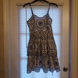 Express Fit and Flare Detailed Dress